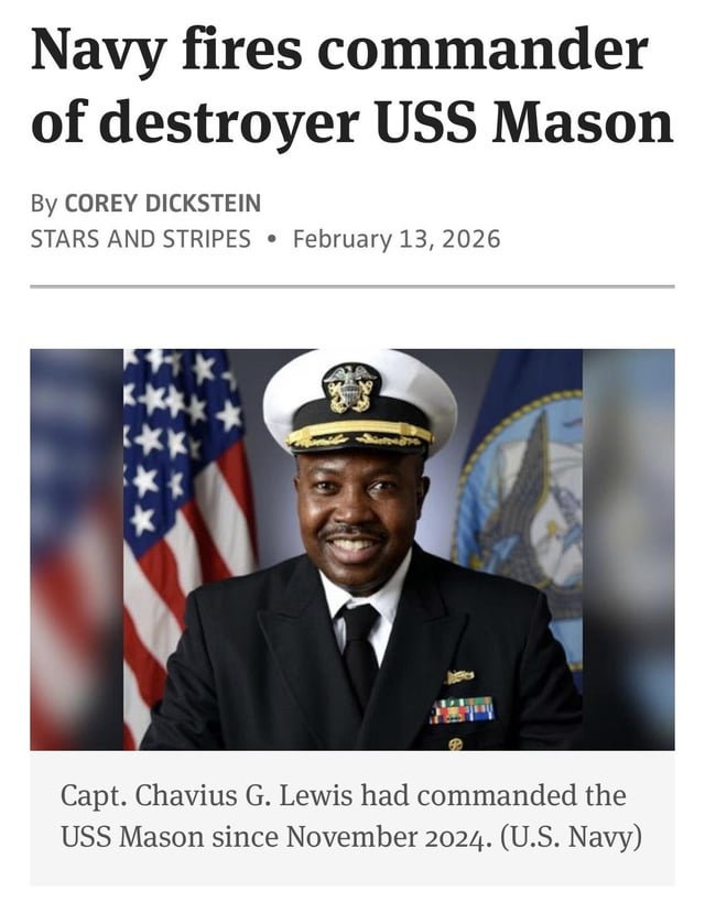 Navy Relieves USS Mason Captain Amid Critical Training Drills